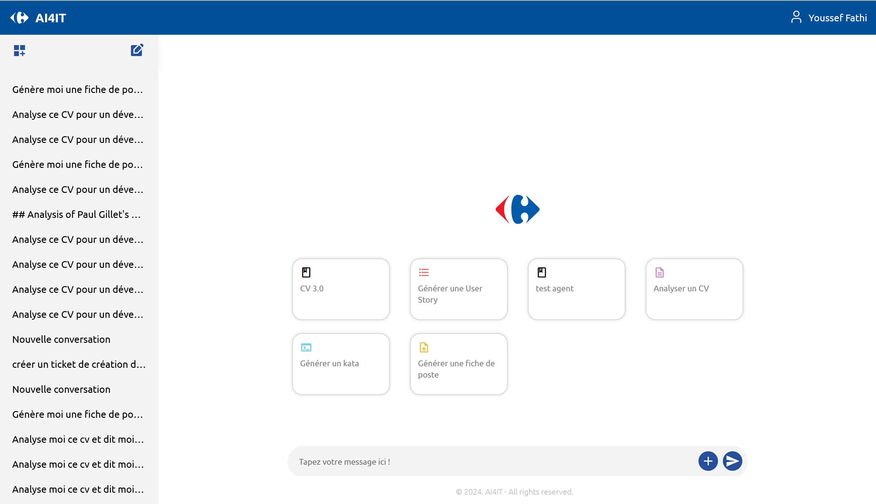 page d'accueil ai4it